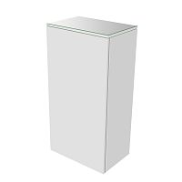 Шкаф-пенал Keuco 31725300002 Edition 400 средний 90х45 см, петли справа, белый/белое глянцевое стекло