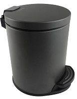 Корзина Aquatek AQ4016MB Вега для мусора с педалью 5 л, черный матовый