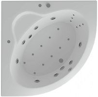 Ванна Aquatek KAL146-0000005 Калипсо акриловая 146х146 см, гидромассаж ПН, с фронтальным экраном, белая