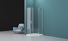 Душевой уголок BelBagno Kraft KRAFT-P-1-100-C-Cr-R Душевой уголок BelBagno Kraft KRAFT-P-1-100-C-Cr-R