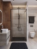 Душевая дверь в нишу Cezares LUX LUX-B-FS-1-90-C-GM