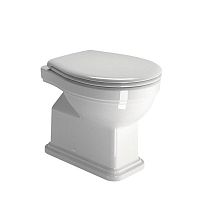 Чаша унитаза GSI 871111 Classic приставного 37х54 см, слив в стену, белый глянцевый