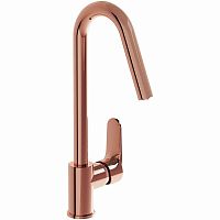 Смеситель Vitra A4274226EXP Root Round для кухонной мойки, медный