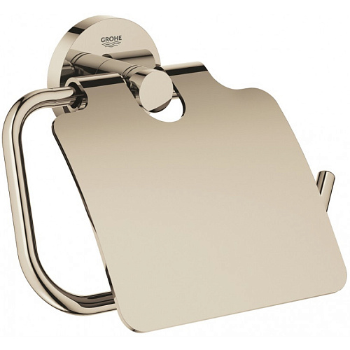 Держатель туалетной бумаги с крышкой Grohe ESSENTIALS 40367BE1 купить недорого в интернет-магазине Керамос