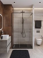 Душевая дверь в нишу Cezares LUX LUX-B-FS-11-130-C-GM