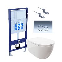 Инсталляция с подвесным унитазом Aquatek Поларис SET AQUATEK ПОЛАРИС-018 4в1