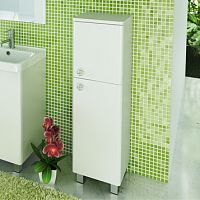 Шкаф-пенал Comforty 00-00003127389 Флоренция напольный 40х125 см, белый Шкаф-пенал Comforty 00-00003127389 Флоренция напольный 40х125 см, белый
