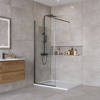 Душевая перегородка BelBagno Kraft KRAFT-L-1-70-C-NERO Душевая перегородка BelBagno Kraft KRAFT-L-1-70-C-NERO