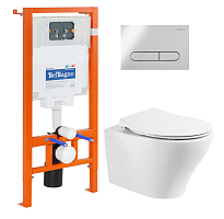 Инсталляция с подвесным унитазом BelBagno ACQUA BB340CHR/BB2020SC/BB002-80/BB005-PR-CHROME Инсталляция с подвесным унитазом BelBagno ACQUA BB340CHR/BB2020SC/BB002-80/BB005-PR-CHROME
