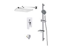 Комплект Aquatek AQ1074CR Вега для ванной Set 4 в 1 (AQ1046CR + AQ2081CR + AQ2454CR + AQ2011CR), хром