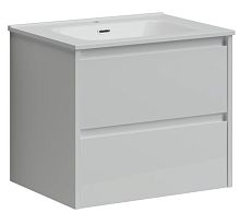 Тумба Sancos LB60W Libra под раковину 59х45 см, подвесная, белый глянец
