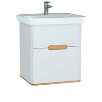 Тумба Vitra 60822 Sento с раковиной 63х49 см, подвесная, с LED подсветкой и датчиком движения, белая Тумба Vitra 60822 Sento с раковиной 63х49 см, подвесная, с LED подсветкой и датчиком движения, белая