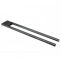 Полотенцедержатель Keuco 11518130000 Edition 400 двойной, неповоротный, хром черный шлифованный