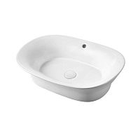 Раковина Vincea VBS-205 керамическая, 51х39.5 см, накладная, белая