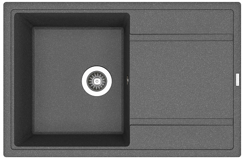 Мойка для кухни Florentina 20.270.C0780.102 Липси 78х51 см, с крылом, черная снят с производства