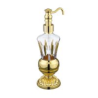 Дозатор Migliore 26128 Luxor жидкого мыла настольный, хрусталь/декор золото/золото