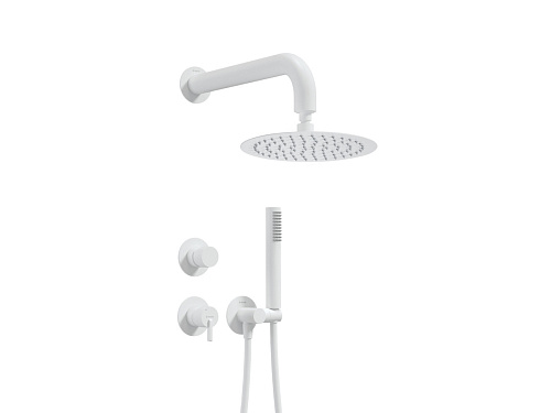 Набор Deante NQS_A9YK Silia для душа скрытого монтажа, Bianco (белый матовый) Набор Deante NQS_A9YK Silia для душа скрытого монтажа, Bianco (белый матовый)