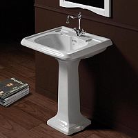 Simas AR844bi*1 Arcade Раковина без спинки 65х54см с 1 отв. под смеситель, цвет белый