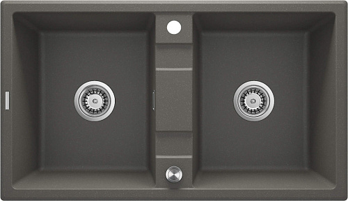 Мойка Deante ZQE_T203 Eridan кухонная гранитная 86x50 см, антрацит металлик Мойка Deante ZQE_T203 Eridan кухонная гранитная 86x50 см, антрацит металлик