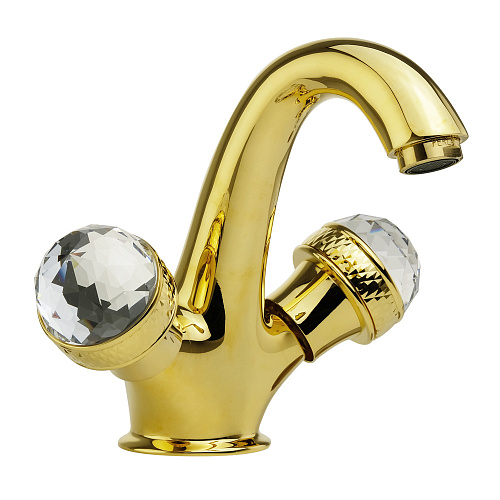 Смеситель Migliore 18510 Axo Swarovski для раковины, золото
