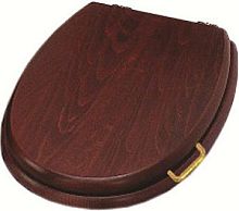 Сиденье для унитаза с ручкой Simas LA005noce/oro Lante, дерево, цвет noce/золото