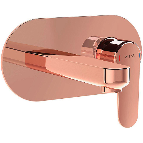 Смеситель Vitra A4272126EXP Root Round для раковины, медный