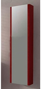 Колонна подвесная с одной распашной дверцей и наружным зеркалом, реверсная Cezares 44737 Rosso, 35х20х140 см
