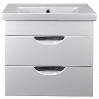 Тумба Loranto CS00070863 Стиль с раковиной, подвесная, 70х47 см, белая