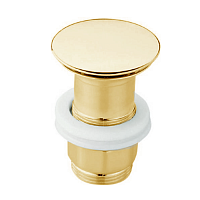 Донный клапан Cisal ZA00161024   для раковин без перелива, цвет золото