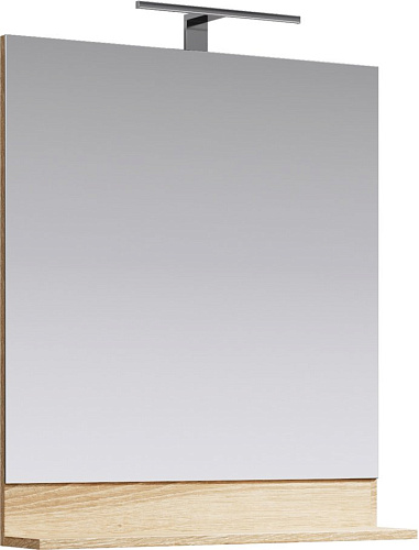 Зеркало Aqwella FOS0207DS Foster с подсветкой 70х80 см, дуб сонома купить недорого в интернет-магазине Керамос