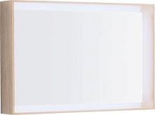 Зеркало с подсветкой Geberit 500.572.JI.1 Citterio 884х584х140 мм, структура рамки: светлый дуб купить недорого в интернет-магазине Керамос