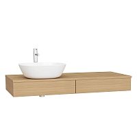 Тумба Vitra 65681 Origin для раковины 120х48 см, подвесная, левосторонняя, Light oak (светлый дуб) Тумба Vitra 65681 Origin для раковины 120х48 см, подвесная, левосторонняя, Light oak (светлый дуб)