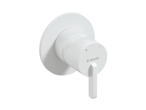 Смеситель Deante BQS_A44L Silia для душа встраиваемый, с внутренней частью, Bianco (белый матовый)