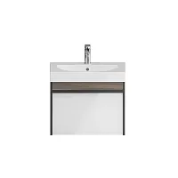 Тумба Kerama Marazzi MO.70.1+1\AR Modula под раковину подвесная 70х47 см, Арабика белый/дерево Тумба Kerama Marazzi MO.70.1+1\AR Modula под раковину подвесная 70х47 см, Арабика белый/дерево