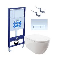 Инсталляция с подвесным унитазом Aquatek Поларис SET AQUATEK ПОЛАРИС-021 4в1