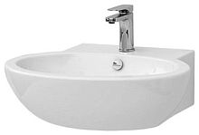 Раковина Artceram FLL002 01 00 bi FILE 2.0 подвесная с 1 отв. под смеситель, со слив-переливом, белая, 60х51 см