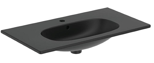 Раковина Ideal Standard T3509V3 Tesi Vanity подвесная 80х45 см, для монтажа соло, Silk Black (черный шелк) Раковина Ideal Standard T3509V3 Tesi Vanity подвесная 80х45 см, для монтажа соло, Silk Black (черный шелк)