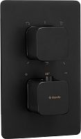 Внешняя часть Deante BXY_NECT Squoval смесителя на 3 выхода, установка с Thermostatic Box BXY_X44T, Nero (черный) Внешняя часть Deante BXY_NECT Squoval смесителя на 3 выхода, установка с Thermostatic Box BXY_X44T, Nero (черный)