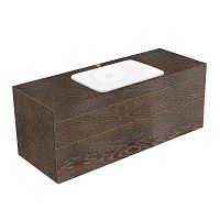 Тумба Keuco 31573860100 Edition 400 под умывальник 140х53.5 см, антрацитовый дуб/антрацитовый дуб