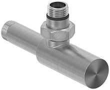 Вентиль Сунержа 071-1400-1212 угловой, (цилиндр) G 1/2" НР х G 1/2" НР, сатин