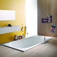 Ванна Bette 1250-000 PLUS Comodo с шумоизоляцией, с покрытиями Glaze Plus , белая, 170х75х45