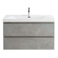 Тумба под раковину Cezares MOLVENO-90-2C-SO-BET MOLVENO подвесная, 90х50 см, бетон