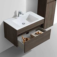 База Vincea VMC-2C800RO Chiara под раковину, 80х48 см, подвесная, R.Oak (темный дуб)