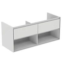 Тумба Ideal Standard E0829B2 Connect Air для раковины 120х44 см, подвесная, Glossy White + Matt White (белый глянцевый + белый матовый) Тумба Ideal Standard E0829B2 Connect Air для раковины 120х44 см, подвесная, Glossy White + Matt White (белый глянцевый + белый матовый)