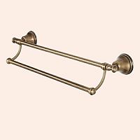TW Harmony 012, полотенцедержатель двойной 58см, цвет держателя: бронза,TWHA012br