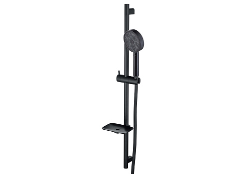 Душевой гарнитур Aquatek AQ2031MB Вега 3jet 73 см, черный матовый