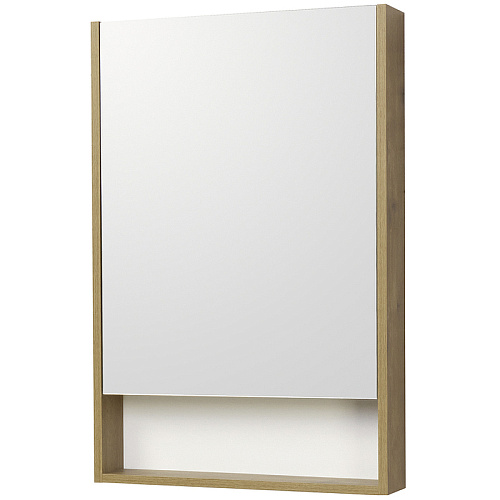 Зеркальный шкаф Акватон 1A252102SDZ90 Сканди 55х85 см, белый,дуб рустикальный купить недорого в интернет-магазине Керамос