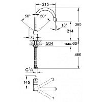 Смеситель для кухни Grohe Minta 3291800E