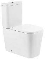 Чаша унитаза BelBagno BB120CPR ALBANO, P-trap, напольного, 37х66 см, безободкового, белая
