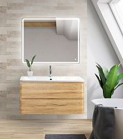 Раковина BelBagno BB900/455-LV-MR-ALR из литьевого мрамора 90х45 см, белая